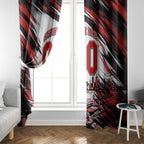 Personalised St Kilda Saints Fan Pride Window Curtain Crusader Mascot Graphic Art With Melbourne City Skyline