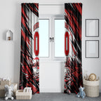 Personalised St Kilda Saints Fan Pride Window Curtain Crusader Mascot Graphic Art With Melbourne City Skyline