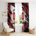 Personalised St Kilda Saints Fan Pride Window Curtain Crusader Mascot Graphic Art With Melbourne City Skyline