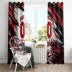 Personalised St Kilda Saints Fan Pride Window Curtain Crusader Mascot Graphic Art With Melbourne City Skyline