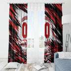 Personalised St Kilda Saints Fan Pride Window Curtain Crusader Mascot Graphic Art With Melbourne City Skyline