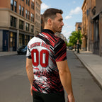Personalised St Kilda Saints Fan Pride Zipper Polo Shirt Crusader Mascot Graphic Art With Melbourne City Skyline