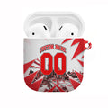 Personalised Sydney Swans Fan Pride AirPods Case Fierce Swan Mascot Graphic Art With Sydney City Skyline