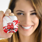 Personalised Sydney Swans Fan Pride AirPods Case Fierce Swan Mascot Graphic Art With Sydney City Skyline