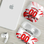 Personalised Sydney Swans Fan Pride AirPods Case Fierce Swan Mascot Graphic Art With Sydney City Skyline