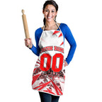 Personalised Sydney Swans Fan Pride Apron Fierce Swan Mascot Graphic Art With Sydney City Skyline