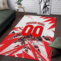 Personalised Sydney Swans Fan Pride Area Rug Fierce Swan Mascot Graphic Art With Sydney City Skyline