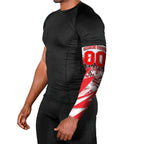 Personalised Sydney Swans Fan Pride Arm Sleeves Fierce Swan Mascot Graphic Art With Sydney City Skyline