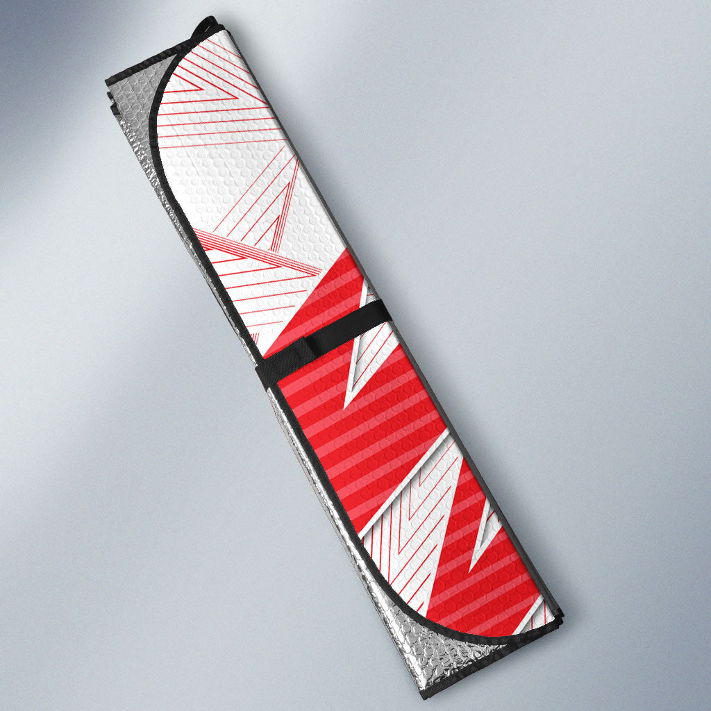 Personalised Sydney Swans Fan Pride Auto Sun Shade Fierce Swan Mascot Graphic Art With Sydney City Skyline