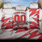 Personalised Sydney Swans Fan Pride Back Car Seat Cover Fierce Swan Mascot Graphic Art With Sydney City Skyline