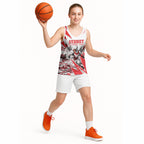 Personalised Sydney Swans Fan Pride Basketball Jersey Fierce Swan Mascot Graphic Art With Sydney City Skyline