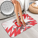 Personalised Sydney Swans Fan Pride Bathroom Set Fierce Swan Mascot Graphic Art With Sydney City Skyline