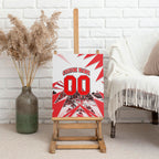 Personalised Sydney Swans Fan Pride Canvas Wall Art Fierce Swan Mascot Graphic Art With Sydney City Skyline