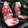 Personalised Sydney Swans Fan Pride Car Seat Cover Fierce Swan Mascot Graphic Art With Sydney City Skyline