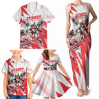 Personalised Sydney Swans Fan Pride Family Matching Tank Maxi Dress and Hawaiian Shirt Fierce Swan Mascot Graphic Art With Sydney City Skyline