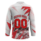 Personalised Sydney Swans Fan Pride Hockey Jersey Fierce Swan Mascot Graphic Art With Sydney City Skyline