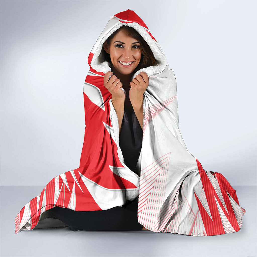 Personalised Sydney Swans Fan Pride Hooded Blanket Fierce Swan Mascot Graphic Art With Sydney City Skyline