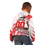 Personalised Sydney Swans Fan Pride Kid Hoodie Fierce Swan Mascot Graphic Art With Sydney City Skyline