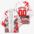 Personalised Sydney Swans Fan Pride Kimono Fierce Swan Mascot Graphic Art With Sydney City Skyline