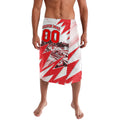 Personalised Sydney Swans Fan Pride Lavalava Fierce Swan Mascot Graphic Art With Sydney City Skyline