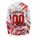 Personalised Sydney Swans Fan Pride Long Sleeve Shirt Fierce Swan Mascot Graphic Art With Sydney City Skyline