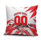 Personalised Sydney Swans Fan Pride Pillow Cover Fierce Swan Mascot Graphic Art With Sydney City Skyline