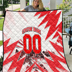 Personalised Sydney Swans Fan Pride Quilt Fierce Swan Mascot Graphic Art With Sydney City Skyline