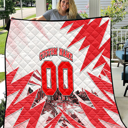 Personalised Sydney Swans Fan Pride Quilt Fierce Swan Mascot Graphic Art With Sydney City Skyline