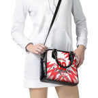 Personalised Sydney Swans Fan Pride Shoulder Handbag Fierce Swan Mascot Graphic Art With Sydney City Skyline