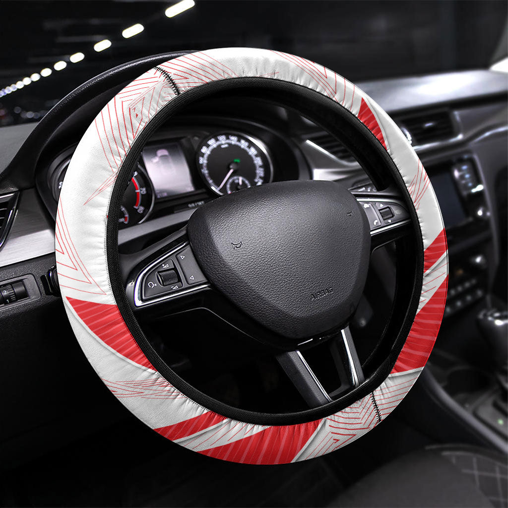 Sydney Swans Fan Pride Steering Wheel Cover Fierce Swan Mascot Graphic Art With Sydney City Skyline