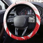 Sydney Swans Fan Pride Steering Wheel Cover Fierce Swan Mascot Graphic Art With Sydney City Skyline