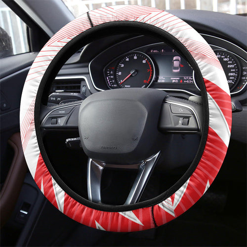 Sydney Swans Fan Pride Steering Wheel Cover Fierce Swan Mascot Graphic Art With Sydney City Skyline