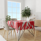 Personalised Sydney Swans Fan Pride Tablecloth Fierce Swan Mascot Graphic Art With Sydney City Skyline