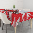 Personalised Sydney Swans Fan Pride Tablecloth Fierce Swan Mascot Graphic Art With Sydney City Skyline