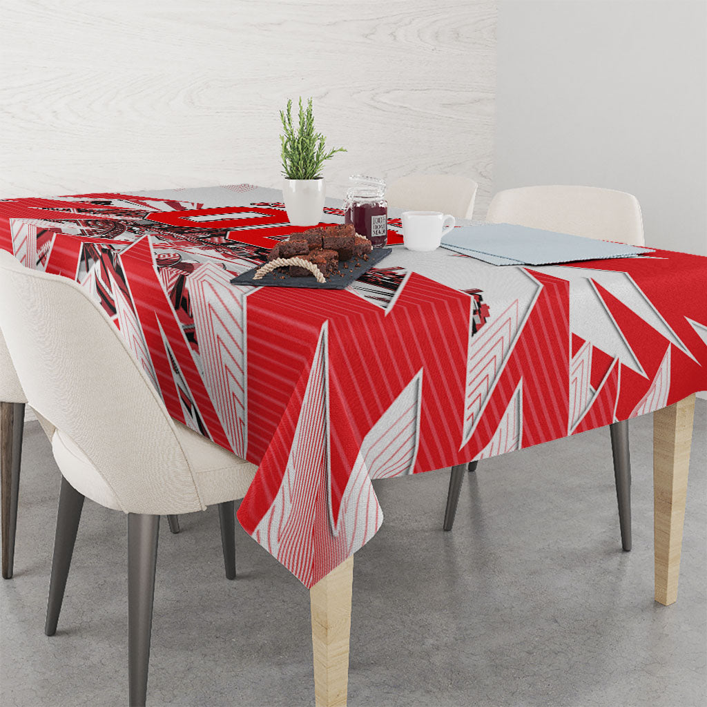 Personalised Sydney Swans Fan Pride Tablecloth Fierce Swan Mascot Graphic Art With Sydney City Skyline