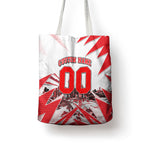 Personalised Sydney Swans Fan Pride Tote Bag Fierce Swan Mascot Graphic Art With Sydney City Skyline