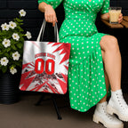 Personalised Sydney Swans Fan Pride Tote Bag Fierce Swan Mascot Graphic Art With Sydney City Skyline