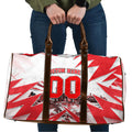 Personalised Sydney Swans Fan Pride Travel Bag Fierce Swan Mascot Graphic Art With Sydney City Skyline