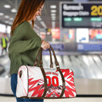 Personalised Sydney Swans Fan Pride Travel Bag Fierce Swan Mascot Graphic Art With Sydney City Skyline