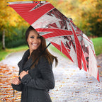 Personalised Sydney Swans Fan Pride Umbrella Fierce Swan Mascot Graphic Art With Sydney City Skyline