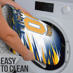 Personalised West Coast Eagles Fan Pride Bathroom Set Muscular Eagle Mascot Graphic Art With Perth City Skyline