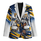 Personalised West Coast Eagles Fan Pride Blazer Muscular Eagle Mascot Graphic Art With Perth City Skyline