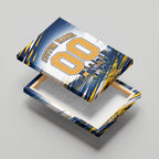 Personalised West Coast Eagles Fan Pride Canvas Wall Art Muscular Eagle Mascot Graphic Art With Perth City Skyline