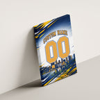 Personalised West Coast Eagles Fan Pride Canvas Wall Art Muscular Eagle Mascot Graphic Art With Perth City Skyline