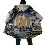Personalised West Coast Eagles Fan Pride Cloak Muscular Eagle Mascot Graphic Art With Perth City Skyline