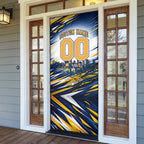 Personalised West Coast Eagles Fan Pride Door Cover Muscular Eagle Mascot Graphic Art With Perth City Skyline