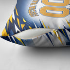Personalised West Coast Eagles Fan Pride Pillow Cover Muscular Eagle Mascot Graphic Art With Perth City Skyline