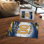 Personalised West Coast Eagles Fan Pride Puzzle Muscular Eagle Mascot Graphic Art With Perth City Skyline