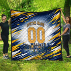 Personalised West Coast Eagles Fan Pride Quilt Muscular Eagle Mascot Graphic Art With Perth City Skyline