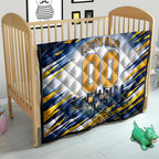 Personalised West Coast Eagles Fan Pride Quilt Muscular Eagle Mascot Graphic Art With Perth City Skyline